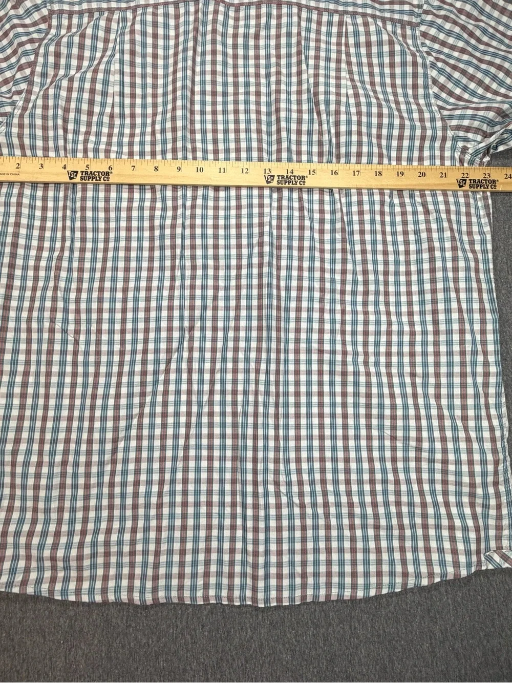 North Face Short Sleeve Button Up Shirt Nylon Woven Performance Mens Large Plaid